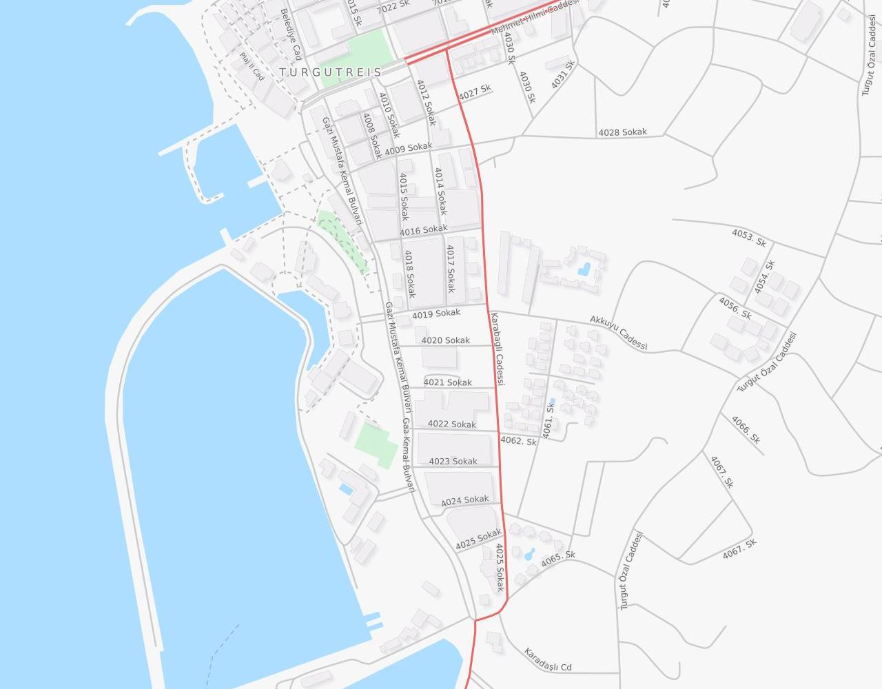 Marina 1. Sokak Turgutreis Bodrum Muğla harita