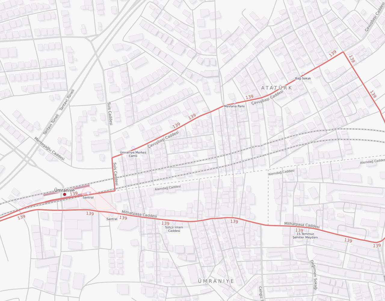 Pembegül Sokak Atatürk Ümraniye İstanbul harita