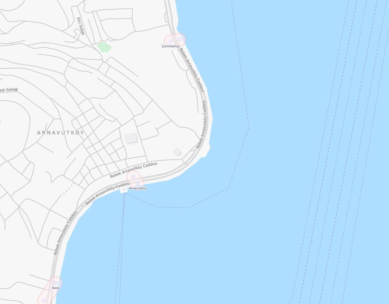 Setüstü Sokak Arnavutköy Beşiktaş İstanbul harita