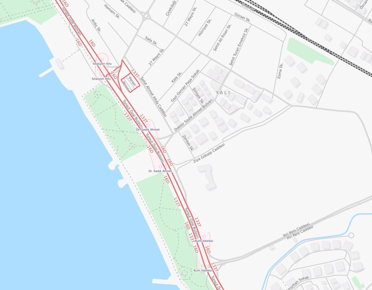 Zerdali Sokak Yalı Maltepe İstanbul harita