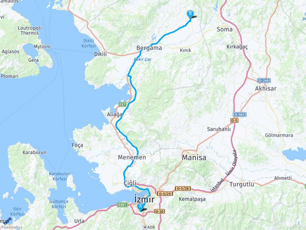 3692. Sokak Abdi İpekçi Karabağlar İzmir İzmir Kadife Kale haritası