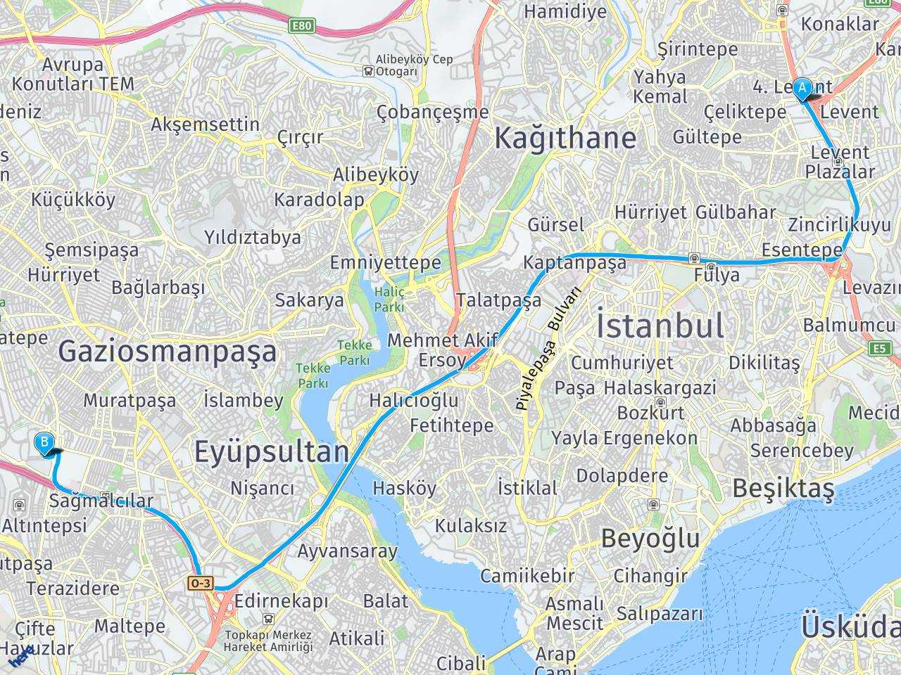4 Levent Sanayi Mahallesi bayrampaşa forum istanbul haritası