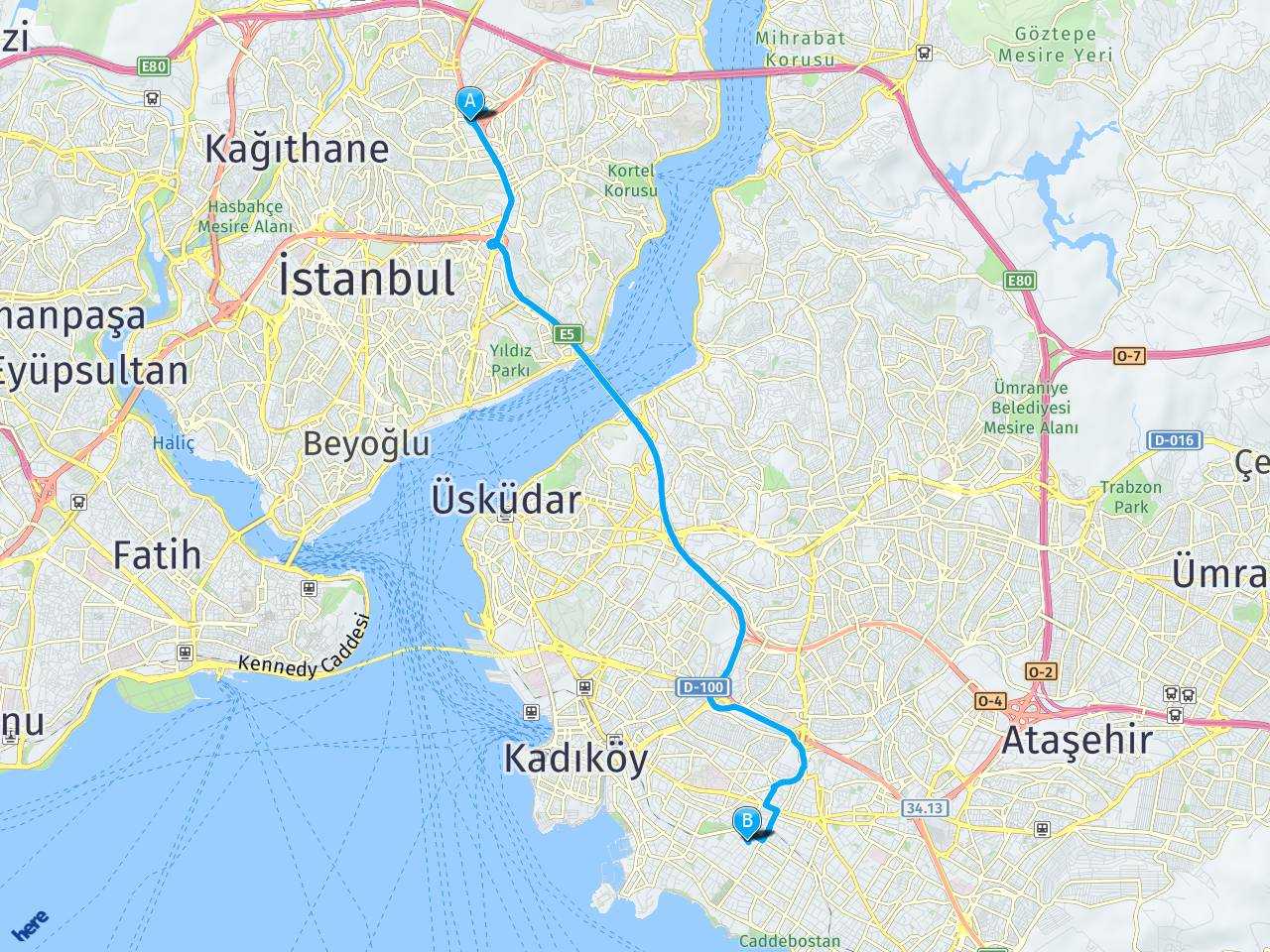 4.levent İstanbul Göztepe haritası