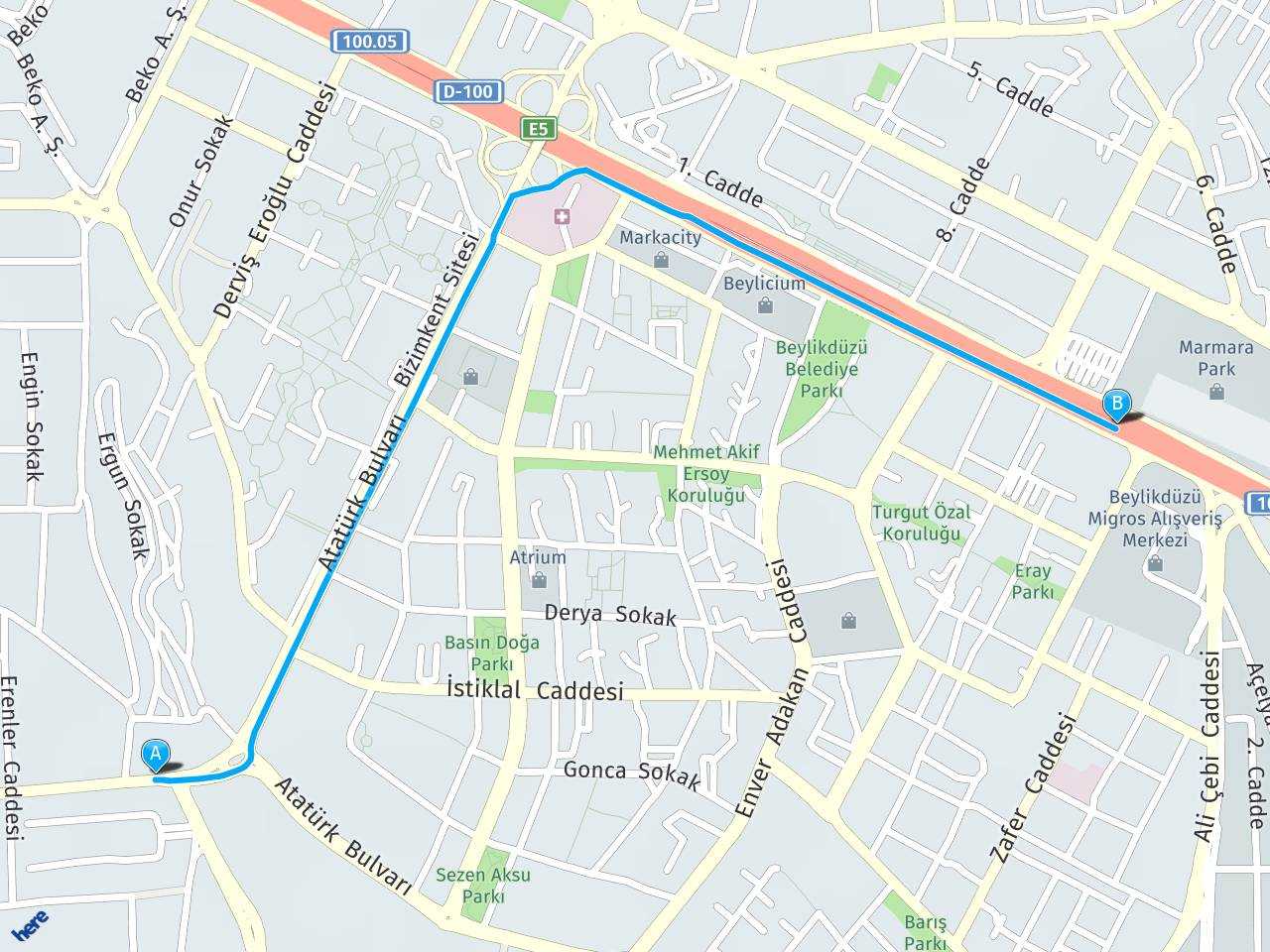 Adnan Kahveci Mahallesi, Anadolu Cd. No:23, 34528 Beylikdüzü Osb/beylikdüzü/İstanbul Istanbul, Turkey Beylikdüzü Metrobüs Durağı haritası