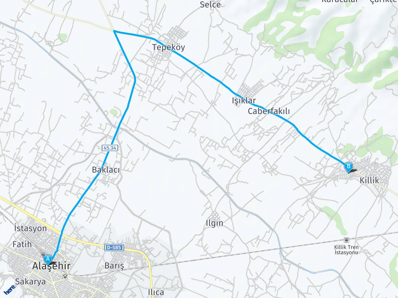 Alaşehir Faik Bey Caddesi Killik Alaşehir Manisa haritası