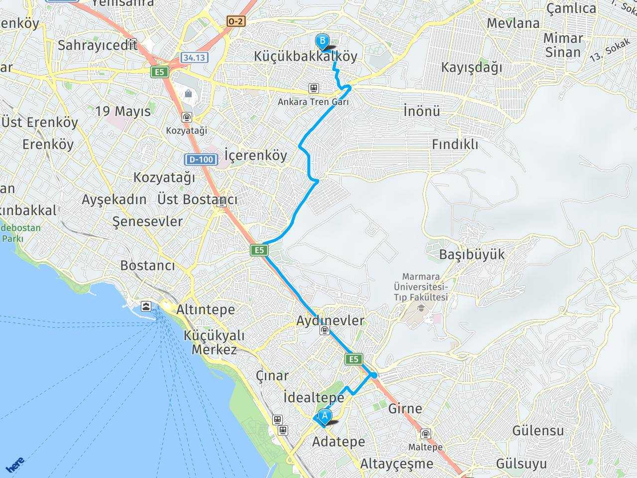 Altayçeşme Mahallesi, Bağdat Cd. No:273, 34843 Maltepe/istanbul ŞERİFALİ YOLU CAD Küçükbakkalköy Ataşehir İstanbul haritası