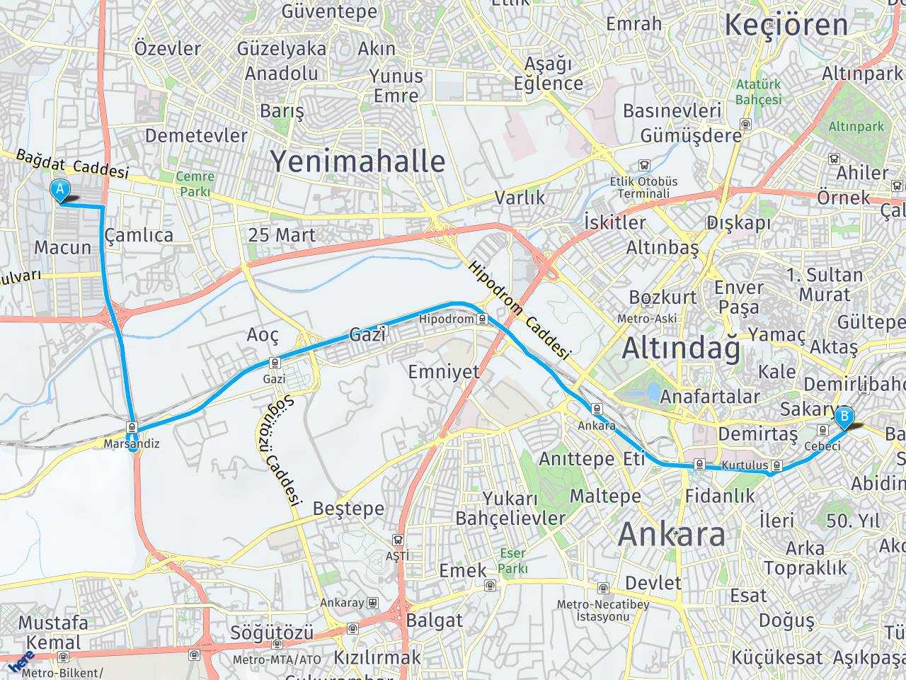 Ankara Gimat Ankara Cebecİ Dİkİmevİ haritası