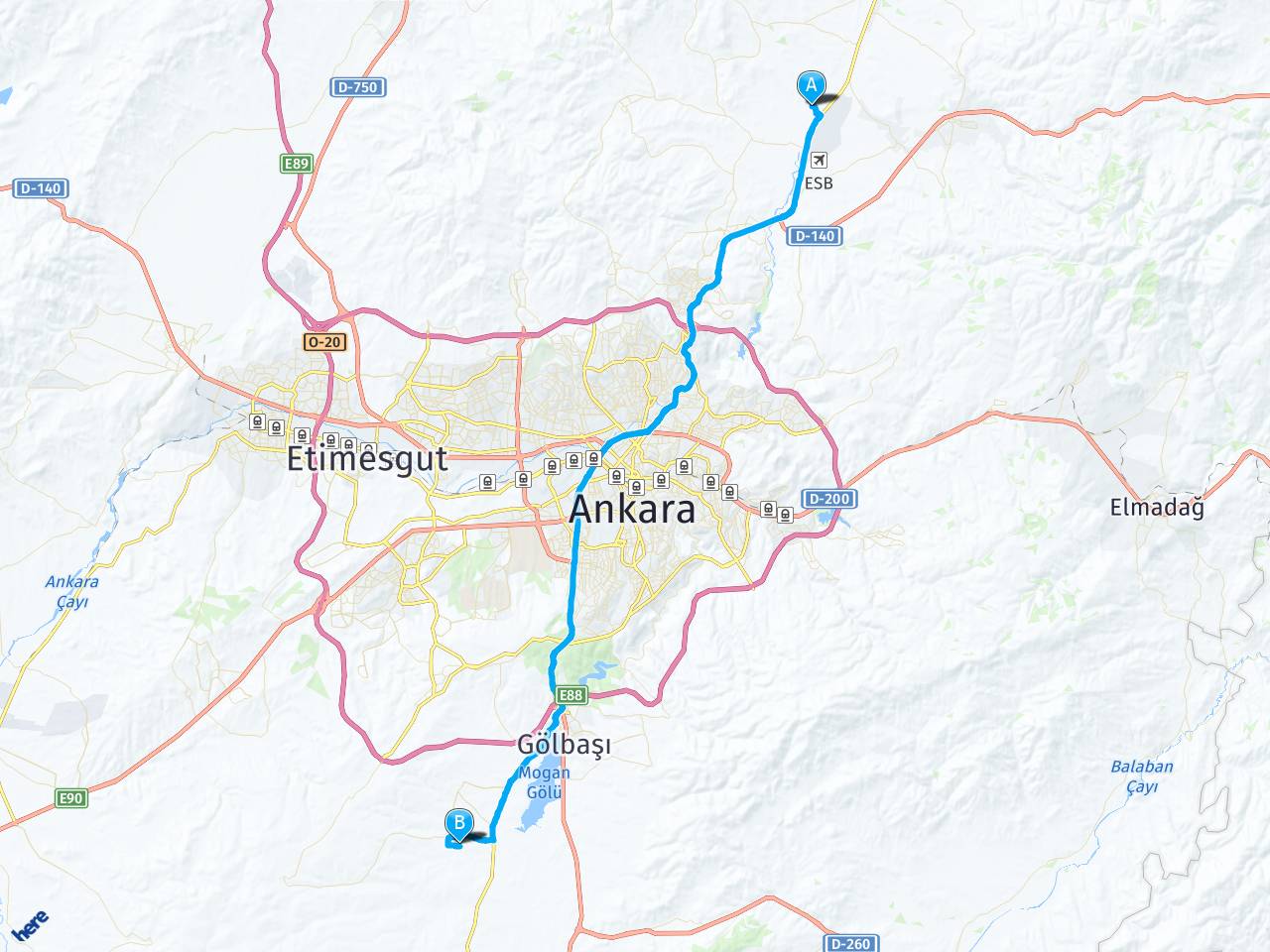 Civar Sokak Esenboğa Merkez Çubuk Ankara Ankara Gölbaşı Ballikpinar haritası