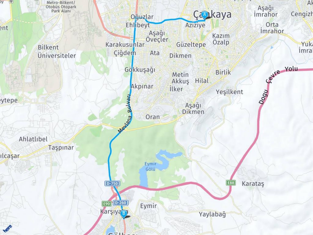Farabi Sokak Çankaya- Ankara gölbaşı ankara haritası