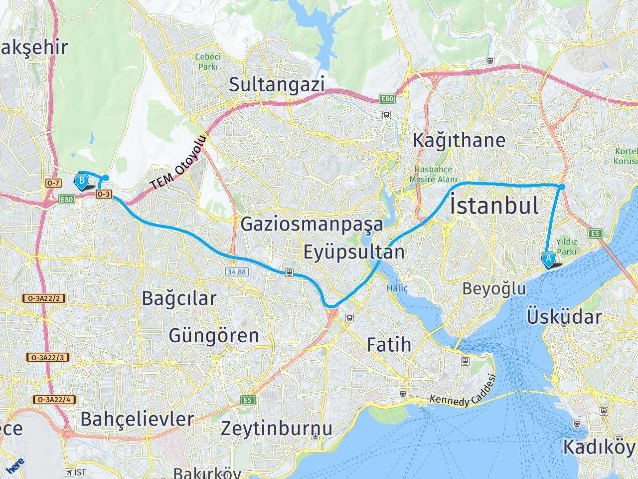 İSTANBUL Bahçeşehir İSTANBUL İstoç haritası