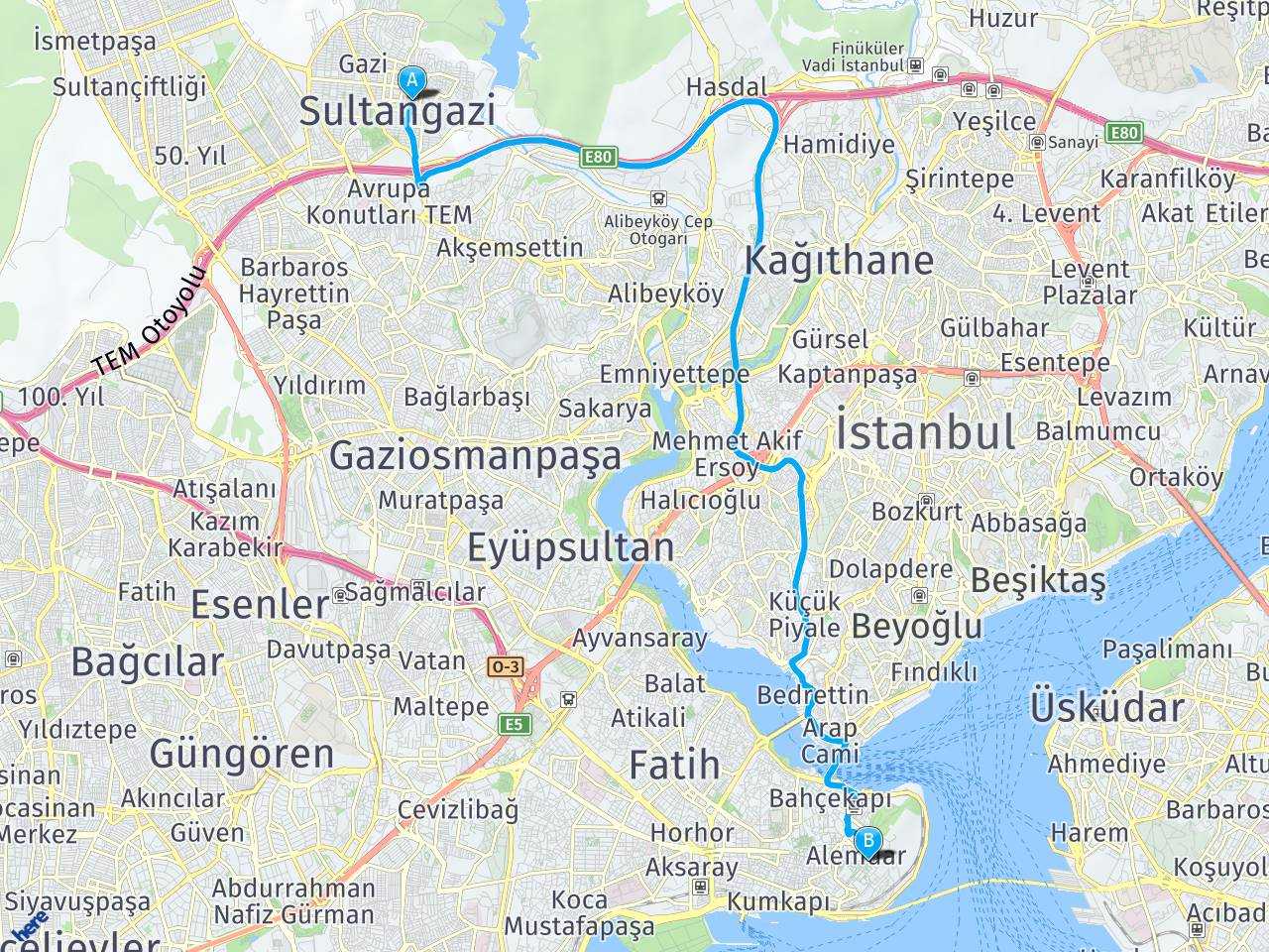 İstanbul Gazi Mahallesi 1297 Sokak İstanbul Maslak Beybi Giz haritası