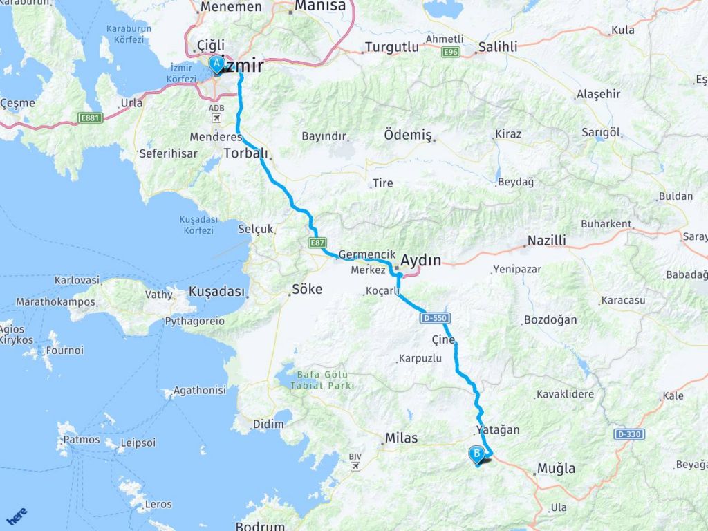 İzmir Çaybükü Köyü Muğla Harita. İzmir Çaybükü Köyü Muğla Yol Haritası.