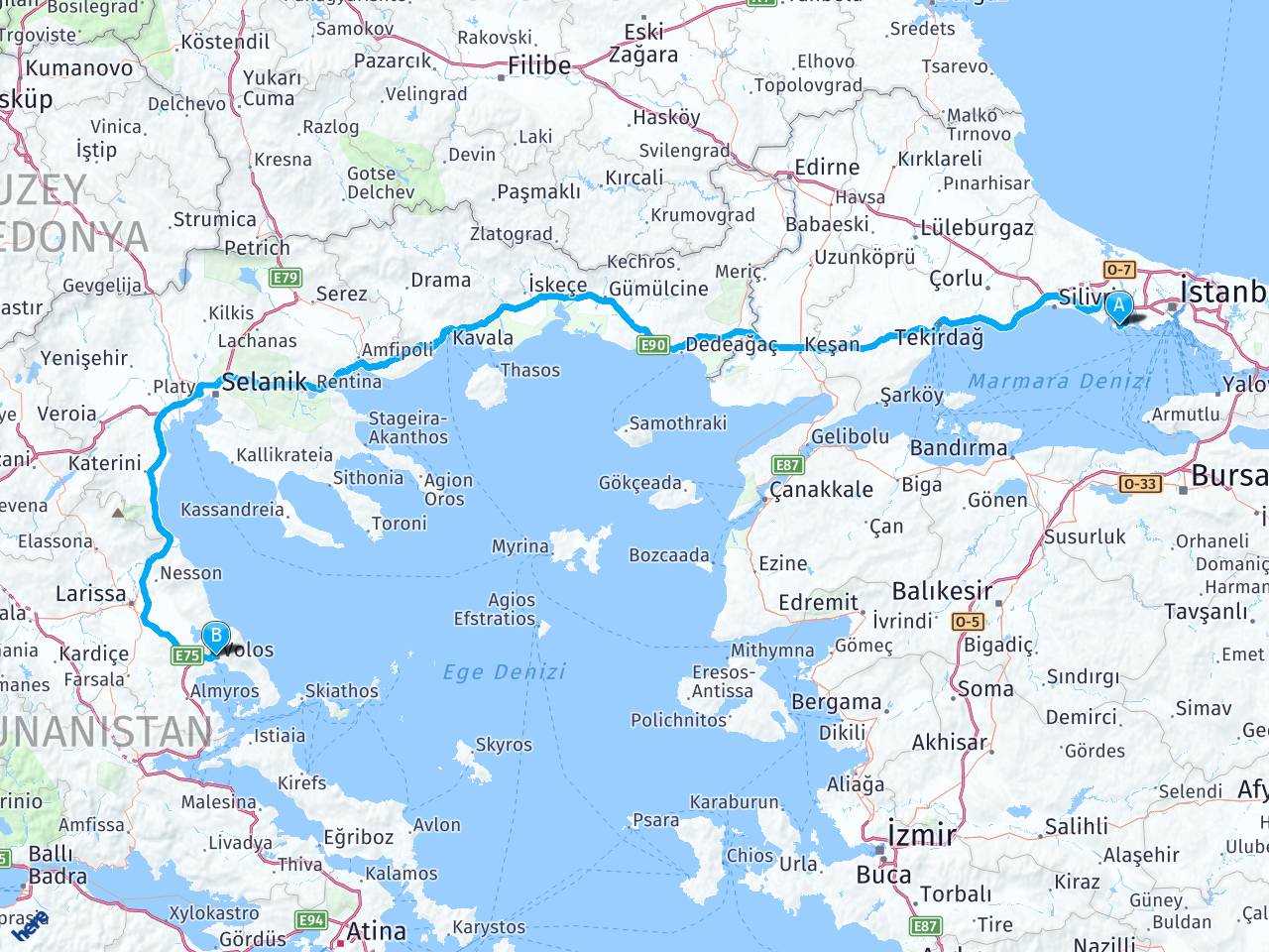 İzmir Konak Valilik Manisa Magnesia haritası