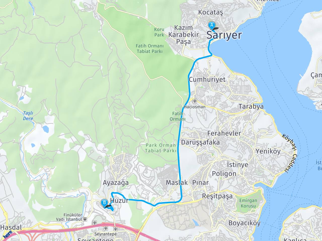 Kent Orman Sitesi Ayazağa ayazağa oyak sitesi haritası