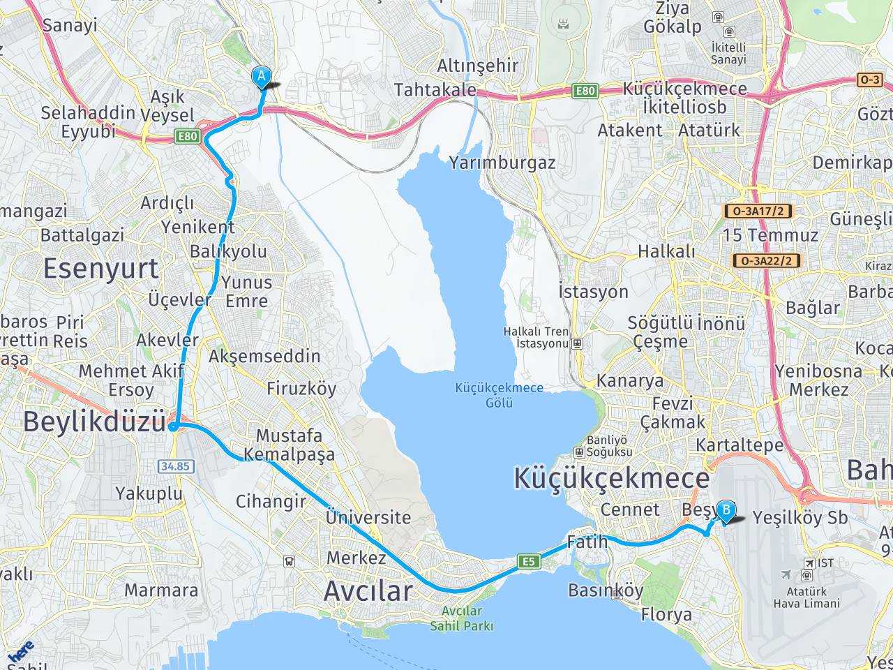 Papağan Çıkmazı Sokak Bahçeşehir 1. Kısım Başakşehir İstanbul İga 3. Havalimani haritası