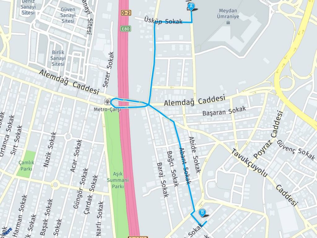 Poligon Caddesi Fatih Sultan Mehmet Ümraniye İstanbul Ümraniye Çakmak Mahallesi haritası