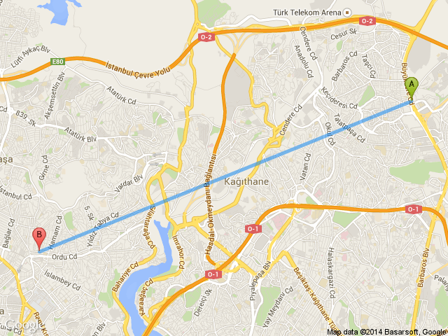 4. Levent Laleli İstanbul haritası