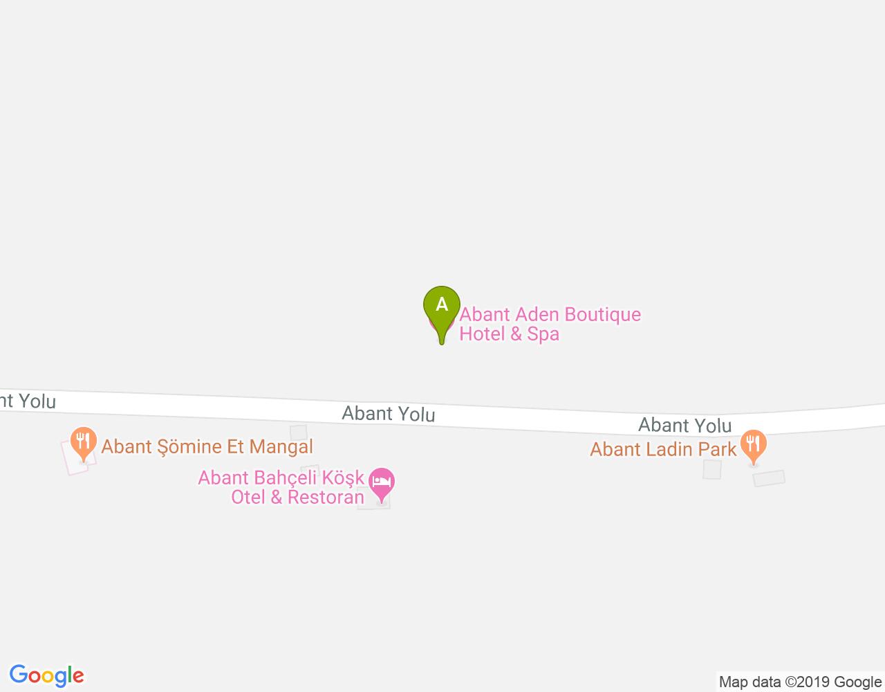 Aden Otel Bolu harita