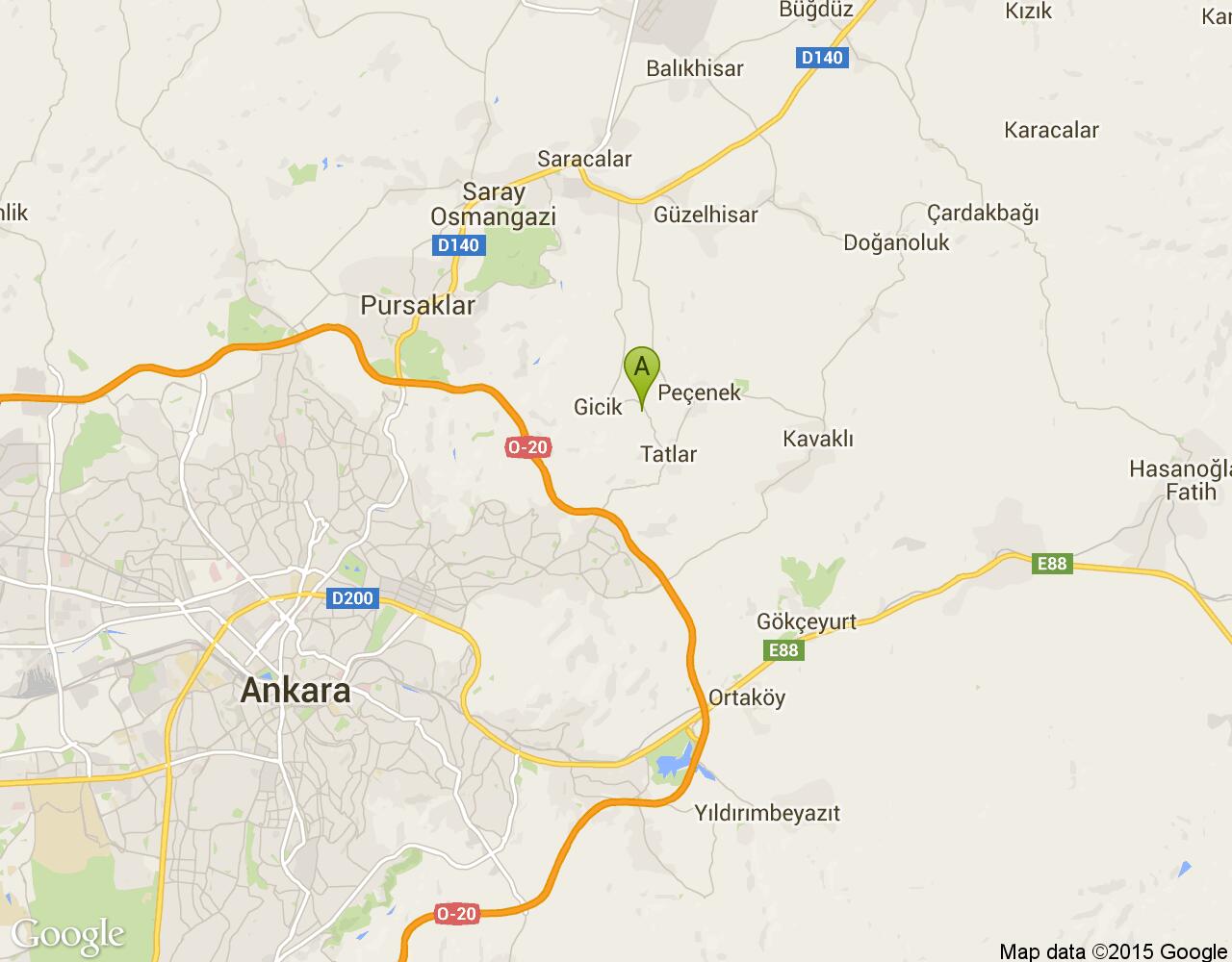 Ankara Altındağ harita