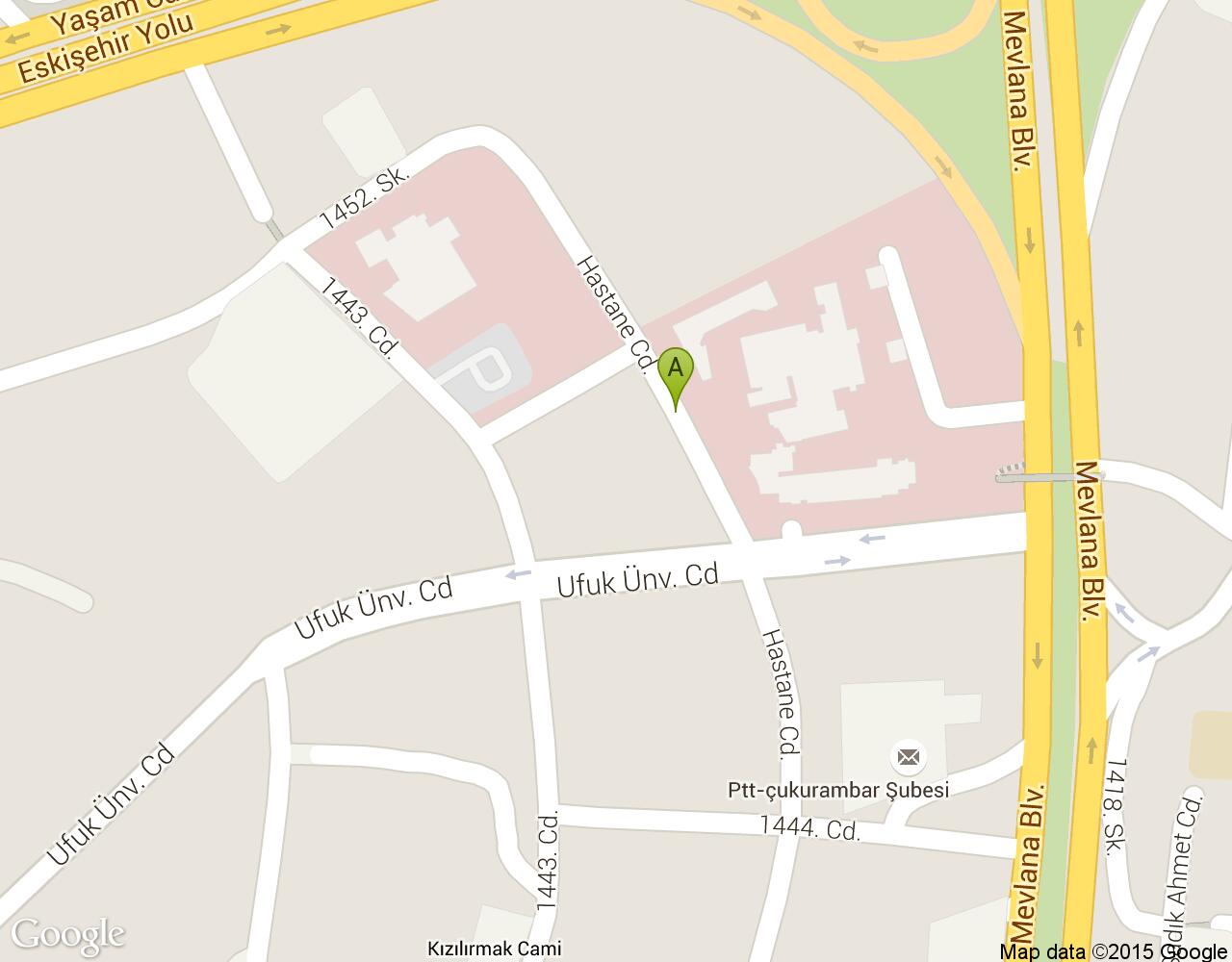 Ankara Etimesgut Devlet Hastanesi harita