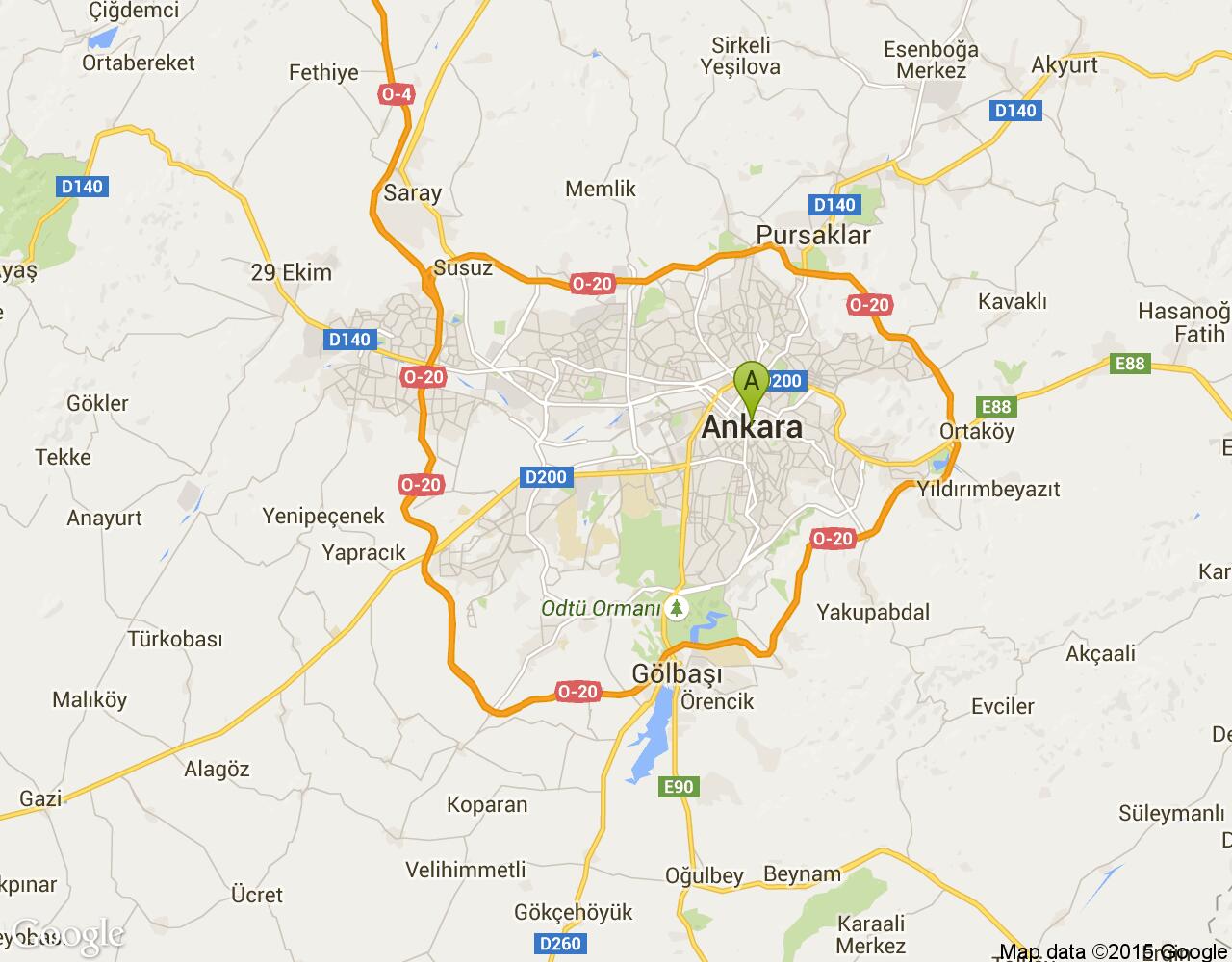 Ankara İncek Toki harita
