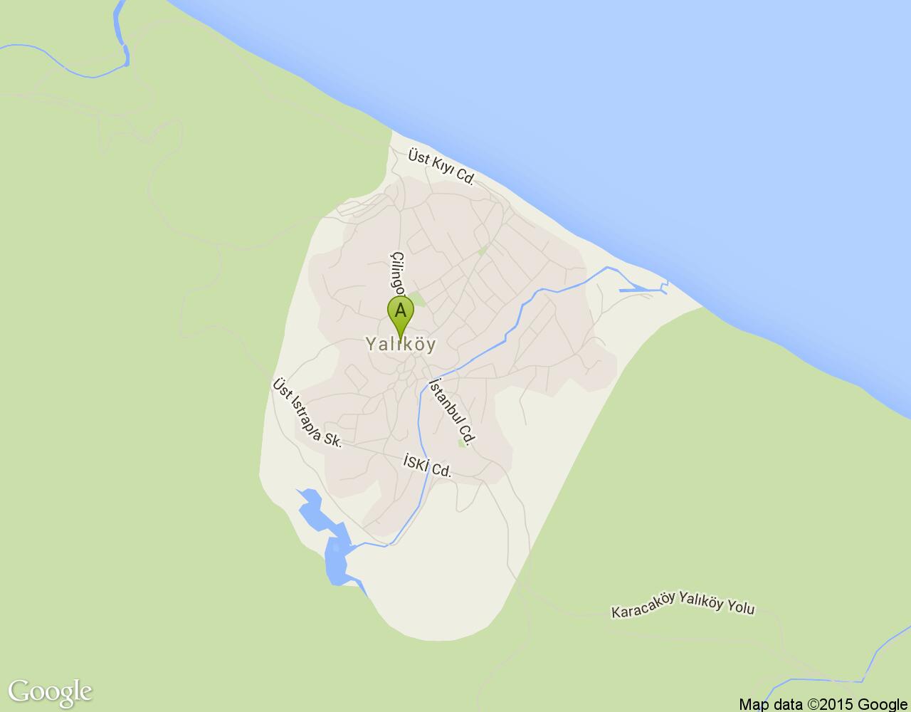 Çatalca Yalıköy harita