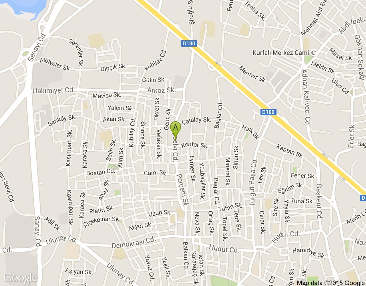 İstanbul, Kartal Topselvi harita