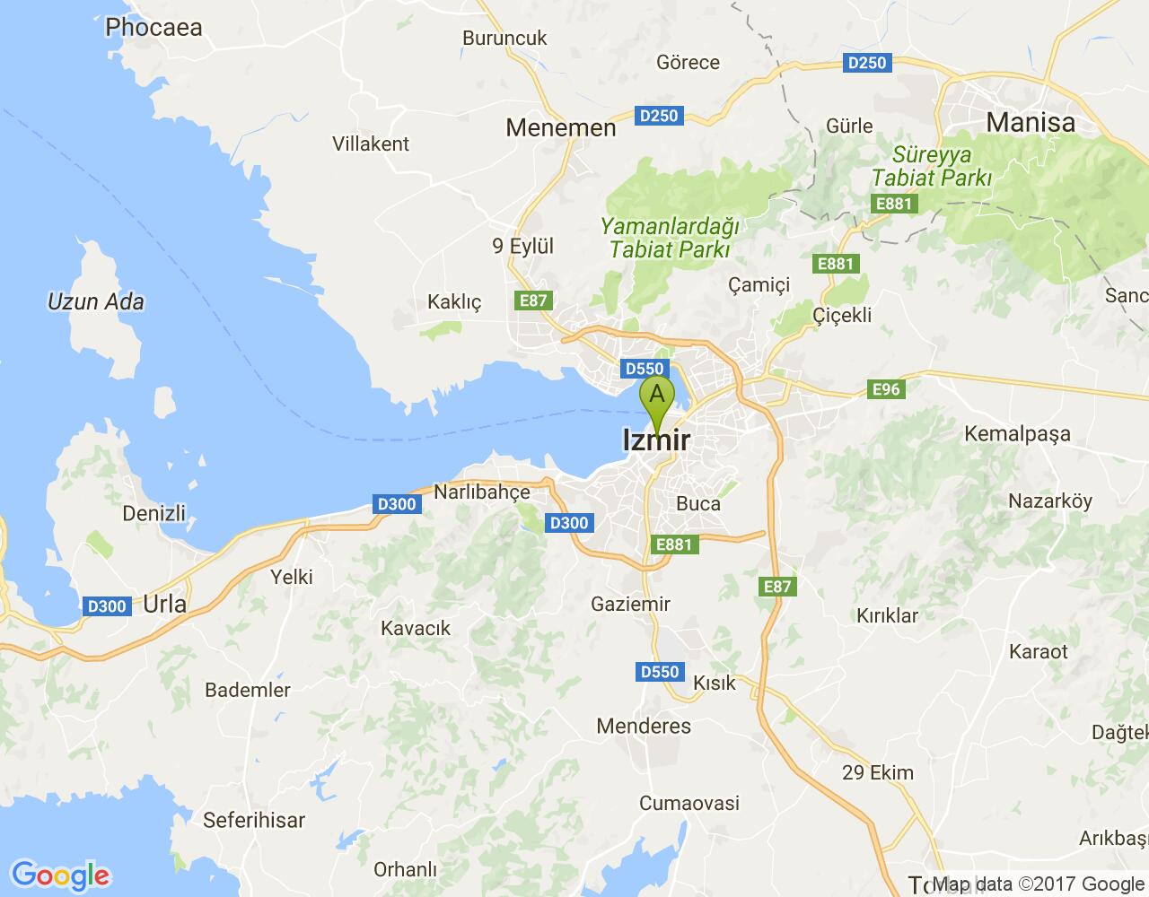 İzmir Haritası harita