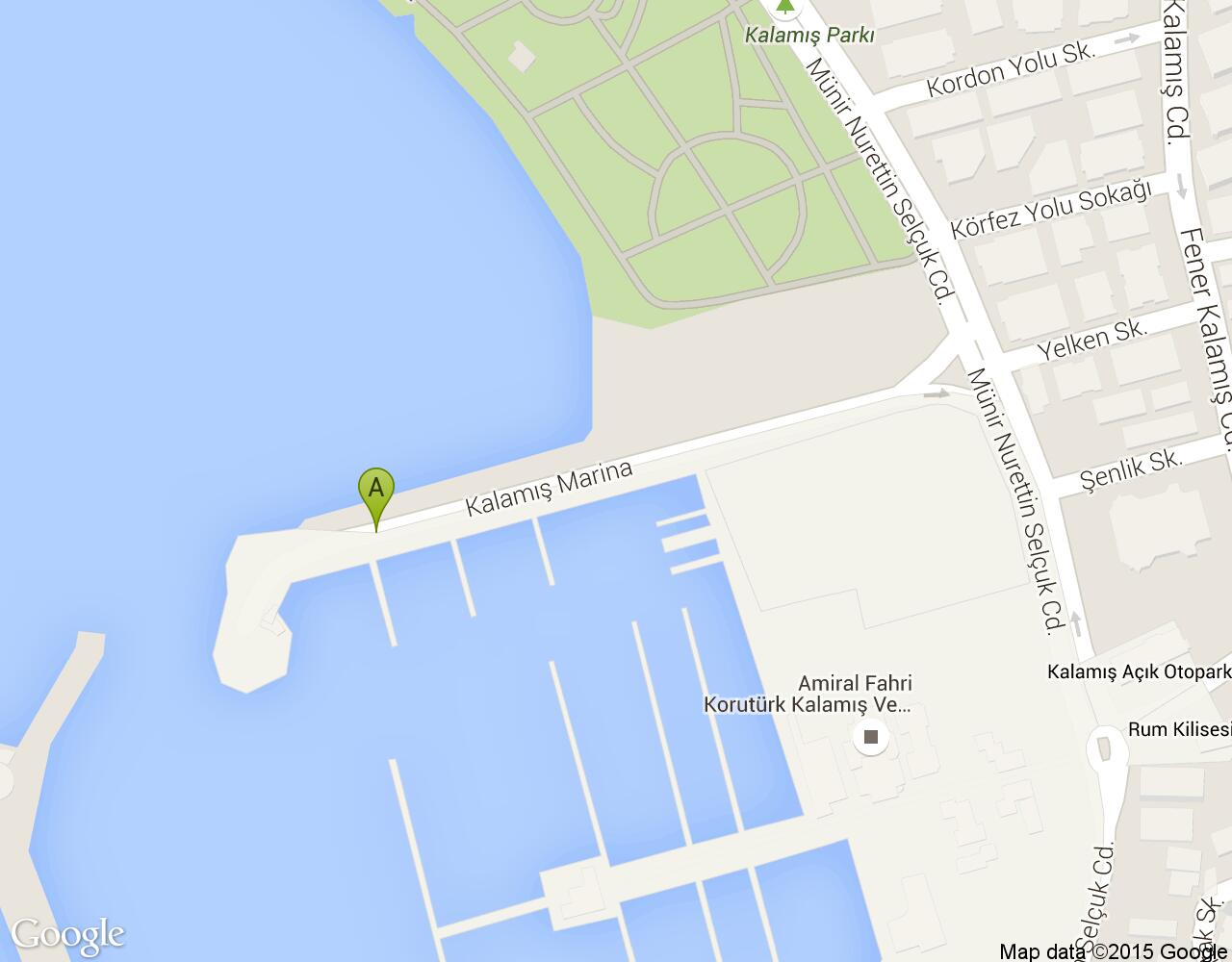Kadıköy Kalamış Marina harita