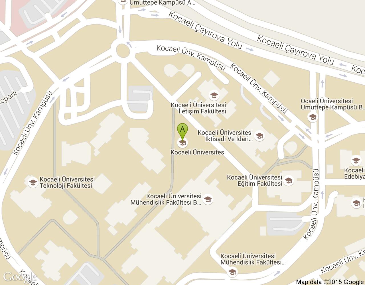 Kocaeli Üniversitesi harita