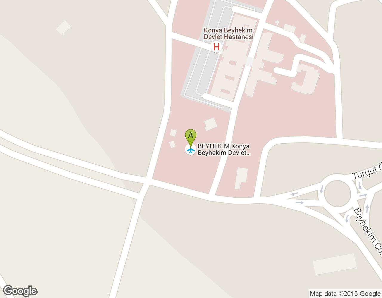 Konya Havaalanı Avaalanı harita