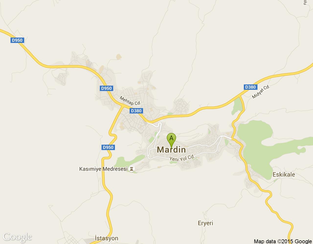 Mardin Beyaz Su harita