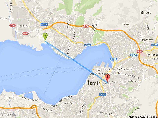 Mavisehir İzmir İzmir Yenisehir Gaziler Cad haritası