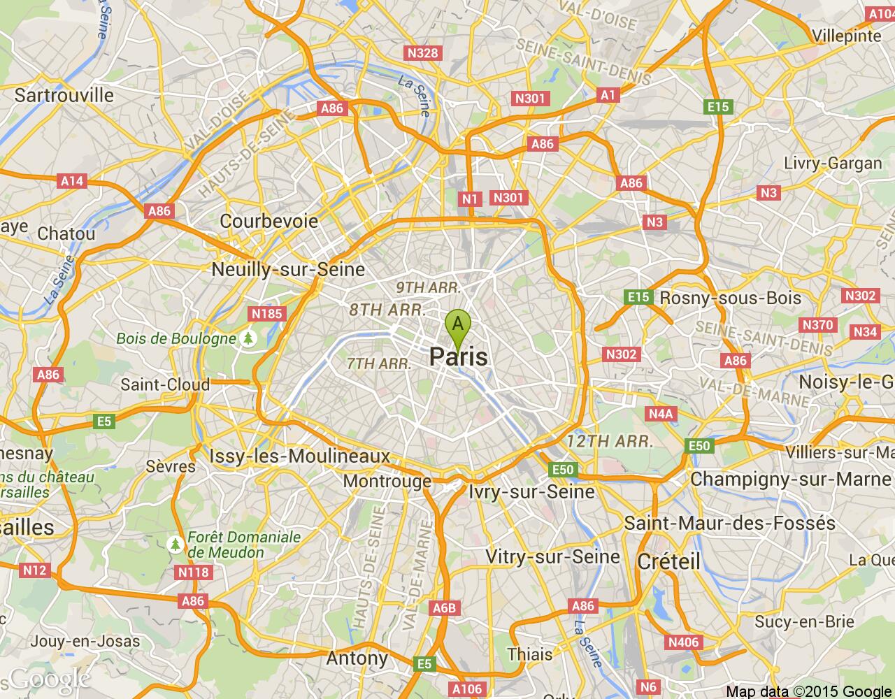 Paris harita