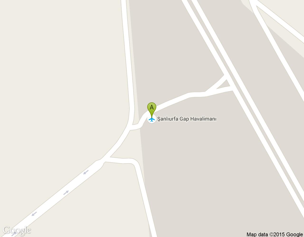 Şanlıurfa Havaalanı harita