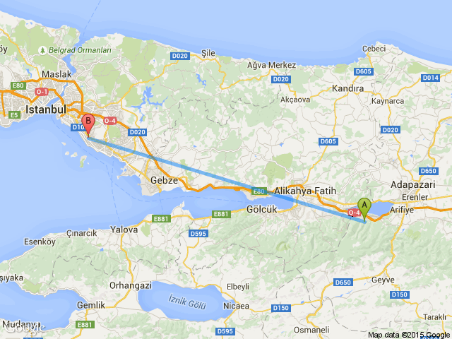 Ssabiha Gökçen Hava Limanı Kurtköy İstanbul Maltepe Merkez haritası