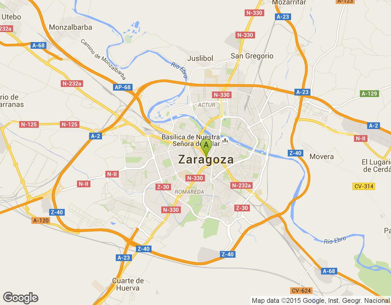 Zaragoza harita
